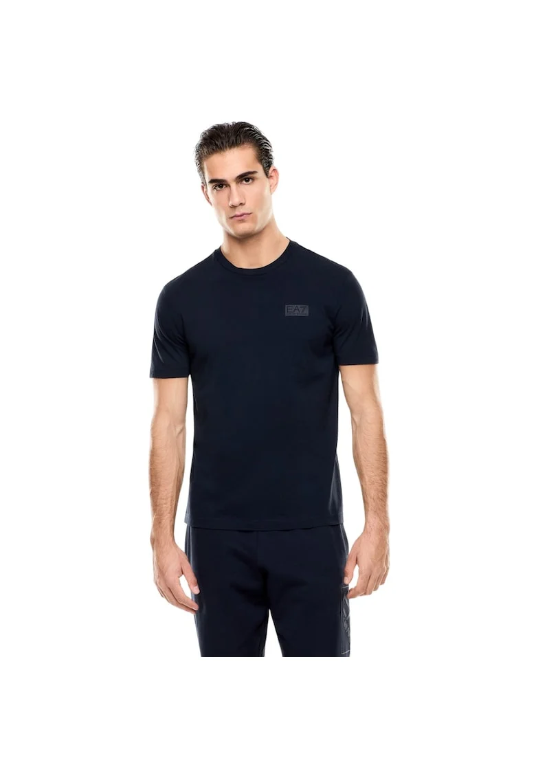 Tricou  EA7 Train Logo Series M Oversize 55452, Albastru inchis