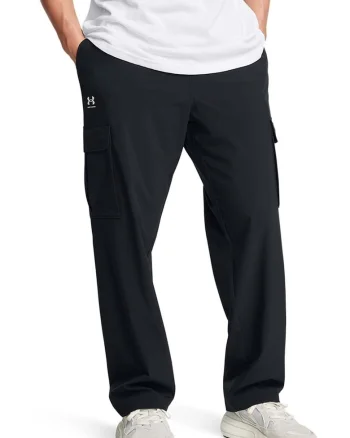 Pantaloni crop pentru fitness Vibe, Negru