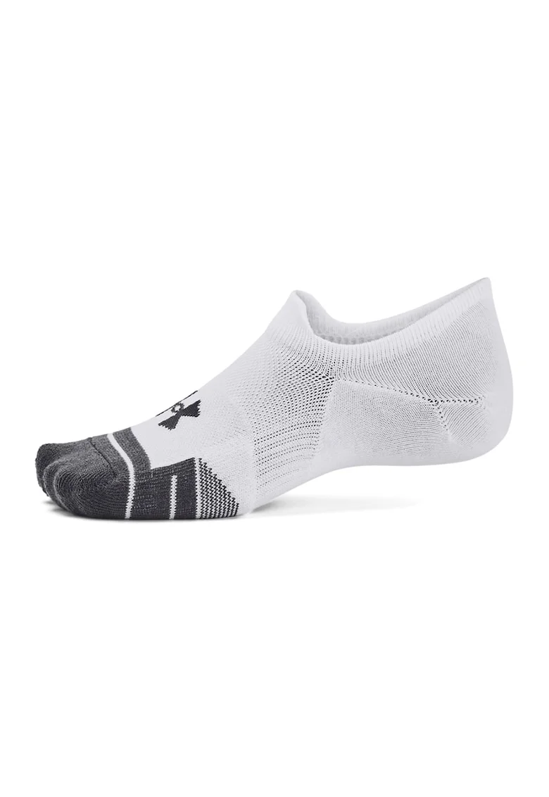 Set de sosete foarte scurte pentru fitness Performance Tech - 3 perechi, Alb
