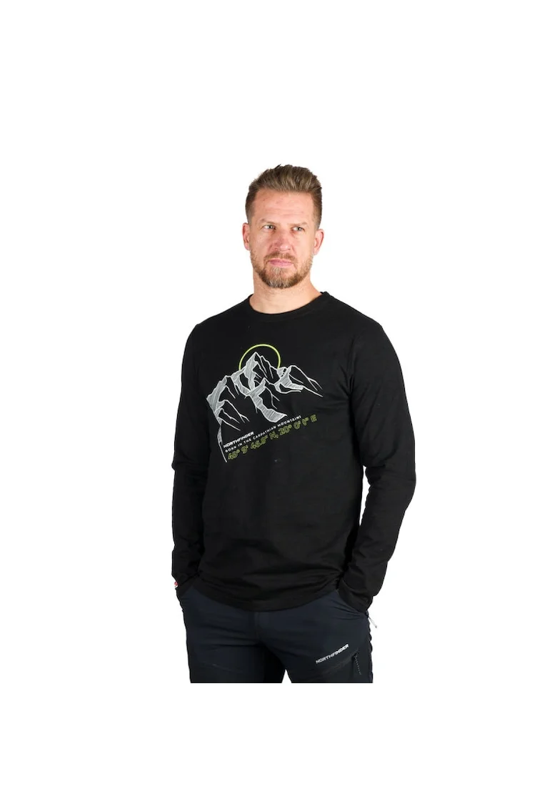 Tricou bumbac organic barbati Daru, Negru