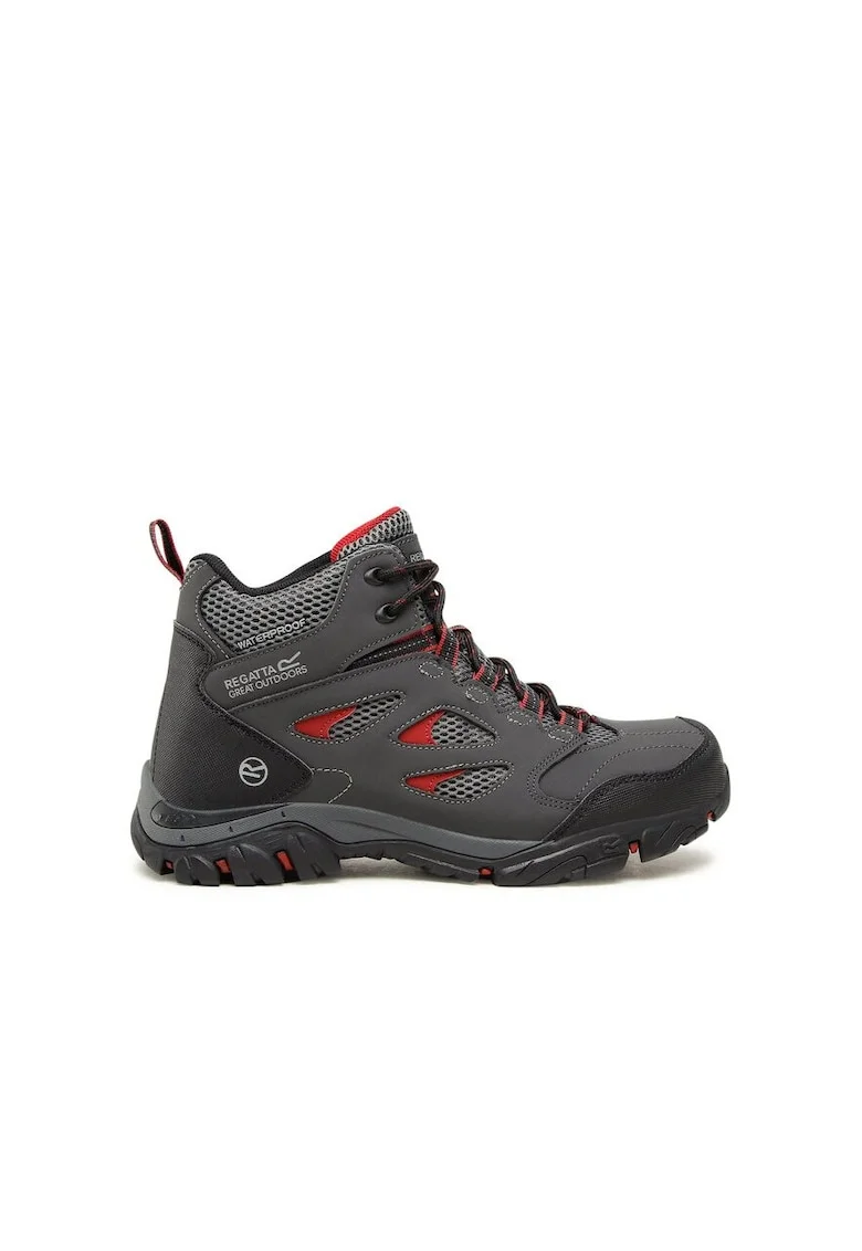 Ghete trekking barbati,  85195, Piele ecologica, Gri, Gri