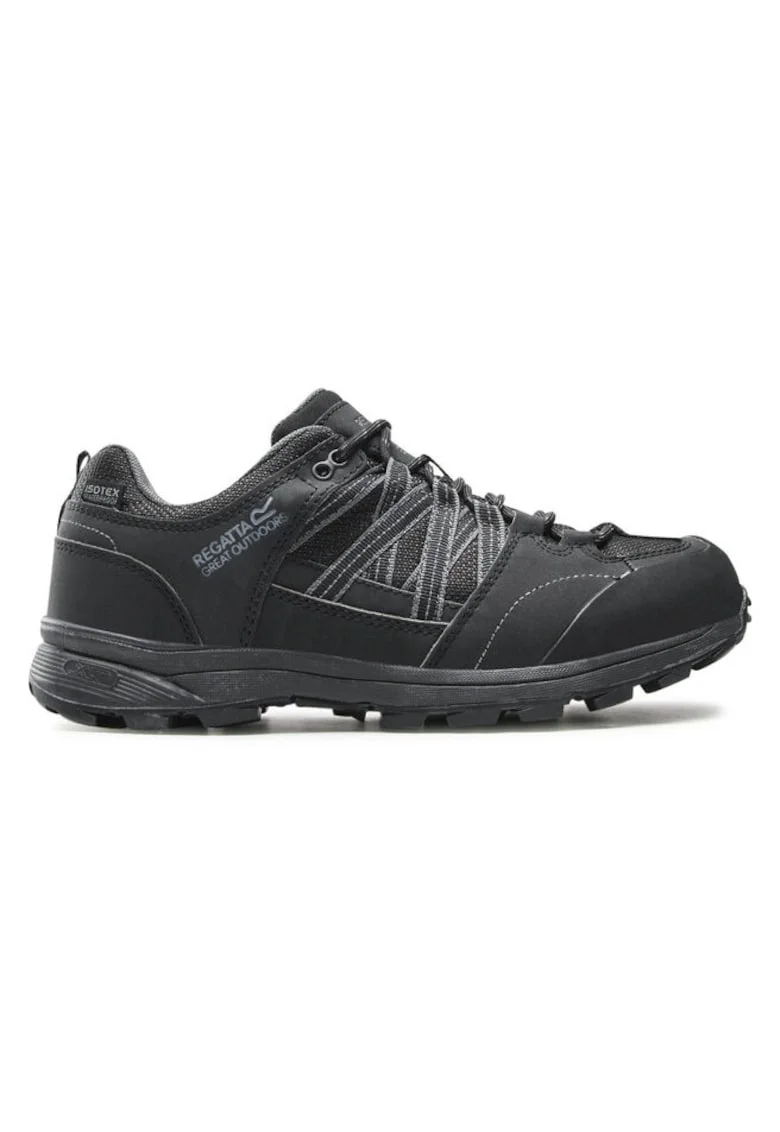 Pantofi sport barbati  300623008, Piele ecologica/Textil, Negru, Negru