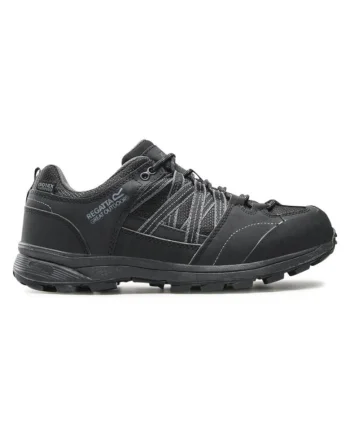 Pantofi sport barbati  300623008, Piele ecologica/Textil, Negru, Negru