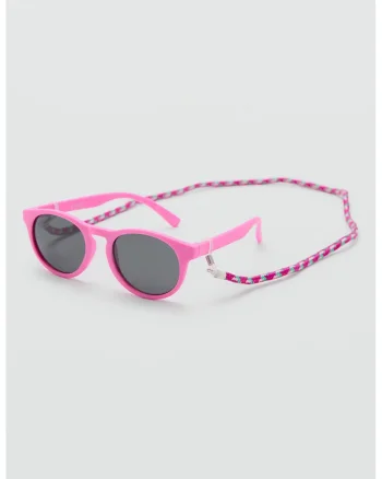 Ochelari de soare pantos cu lant, Roz