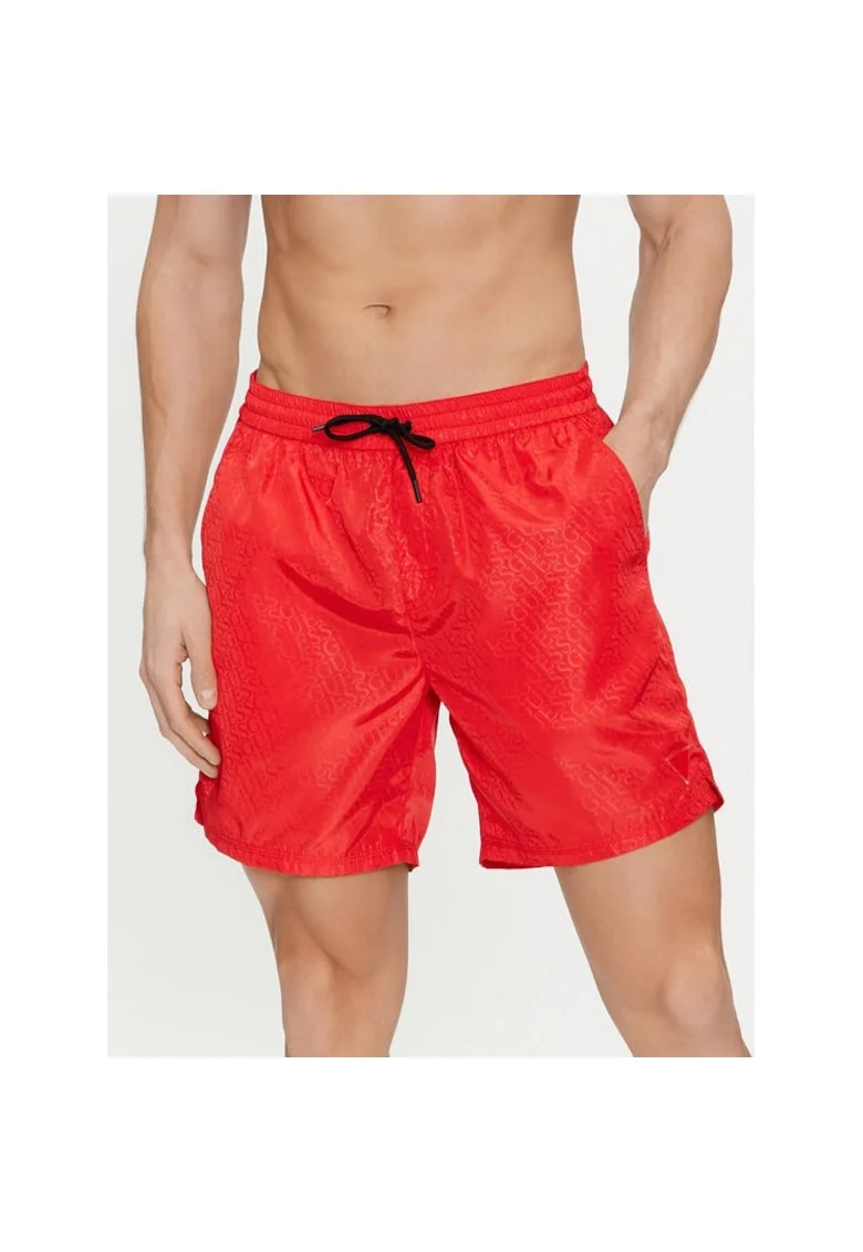 Pantaloni scurti sport barbati,  512064, Rosu, Poliester