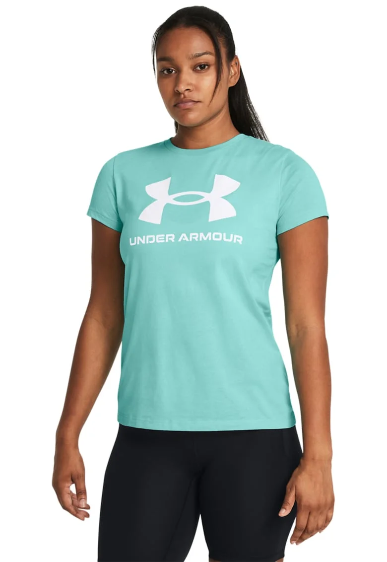Tricou lejer Rival, Verde pal/Alb murdar