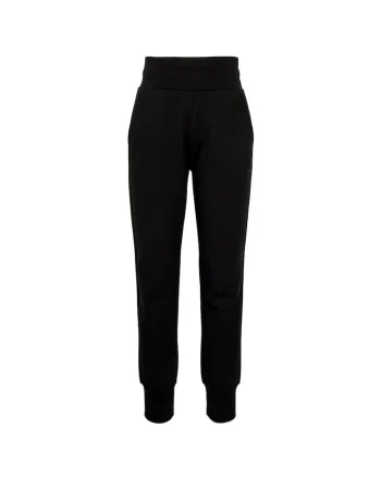 Pantaloni trening dama,  Negru, Mini Logo, Talie Inalta 2227, Negru