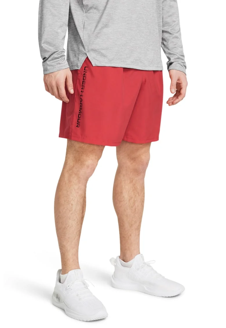 Pantaloni scurti cu detaliu cu logo discret pentru fitness UA Tech™ Wordmark, Coral