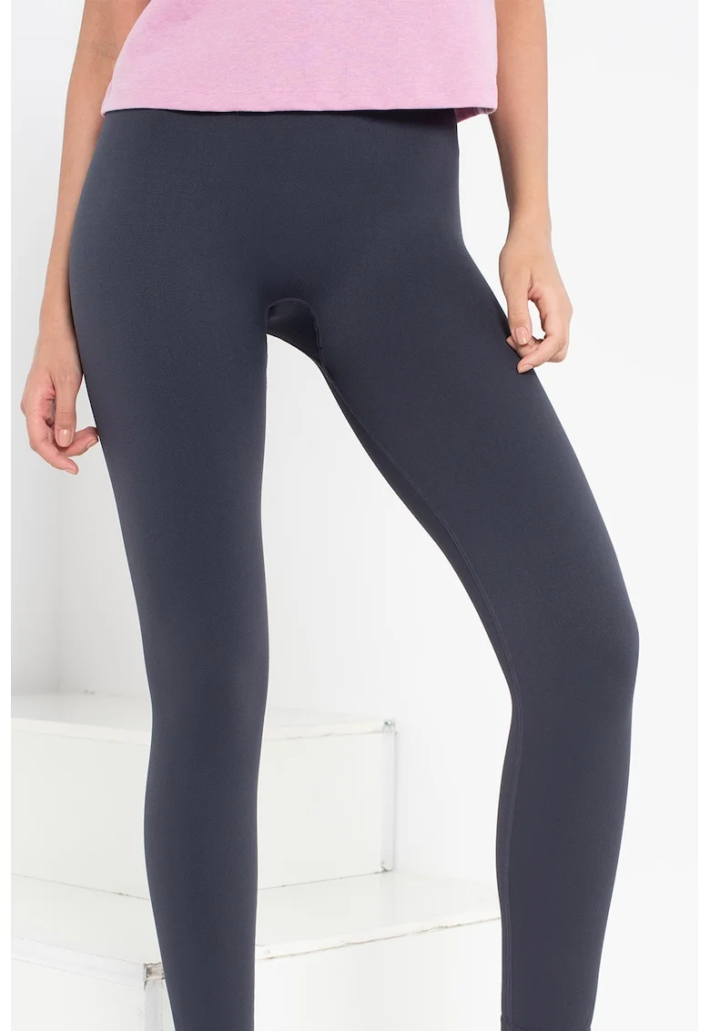 Colanti cu talie inalta pentru fitness, Gri carbune