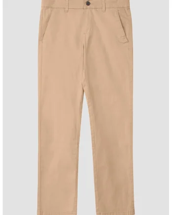 Pantaloni chino cu model uni, Bej