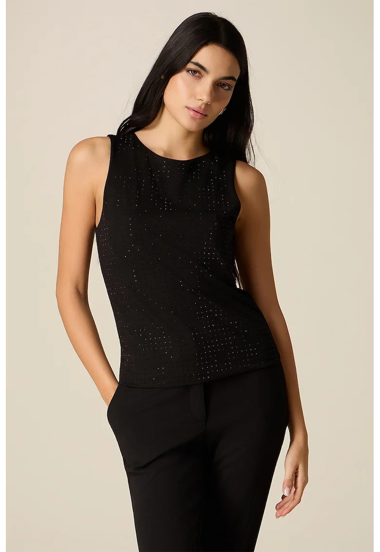Top cu capse, Negru