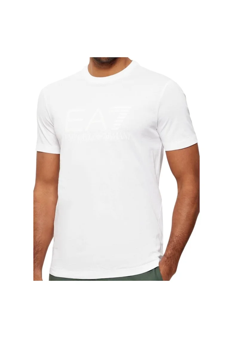 Tricou  EA7 Train Core Id M Big Logo S 55475, Alb