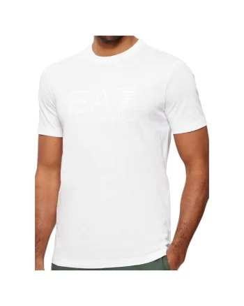 Tricou  EA7 Train Core Id M Big Logo S 55475, Alb