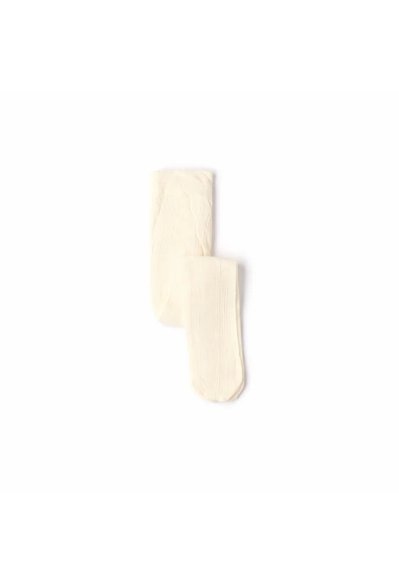 Dres Subtire pentru Fete  Fin si Elastic, Alb Nature