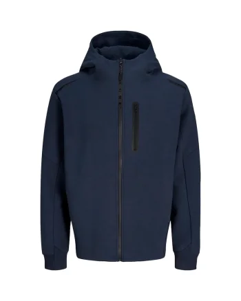Hanorac JACK &JONES Fusion Full Zip 55917, Albastru inchis