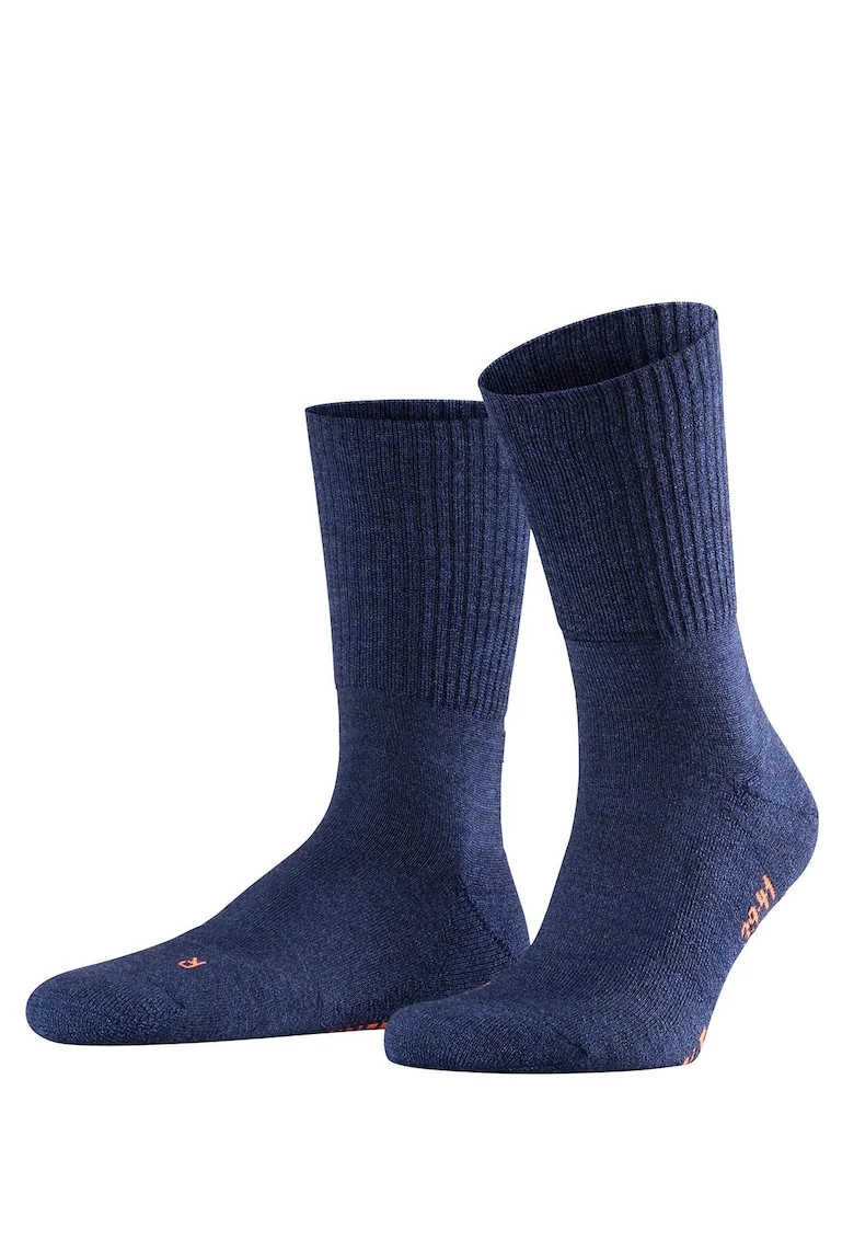 Sosete mid-calf unisex pentru trekking, Albastru inchis