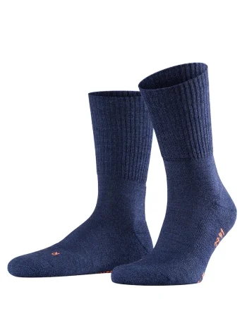 Sosete mid-calf unisex pentru trekking, Albastru inchis