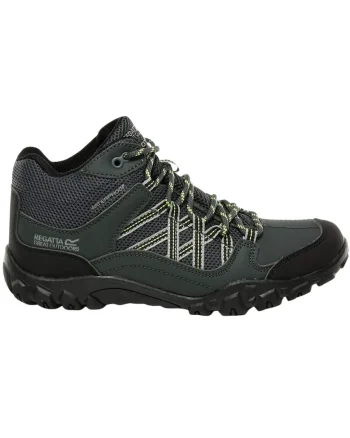 Ghete copii  Edgepoint Mid impermeabile, kaki, material sintetic si textil, pentru trekking