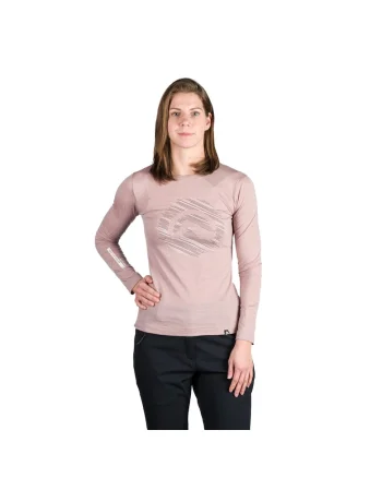 Tricou lana merino dama Aracely, Roz deschis