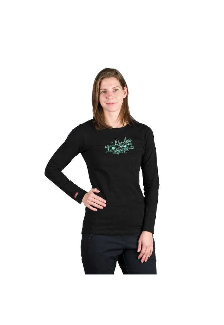 Tricou bumbac dama Iyana, Negru