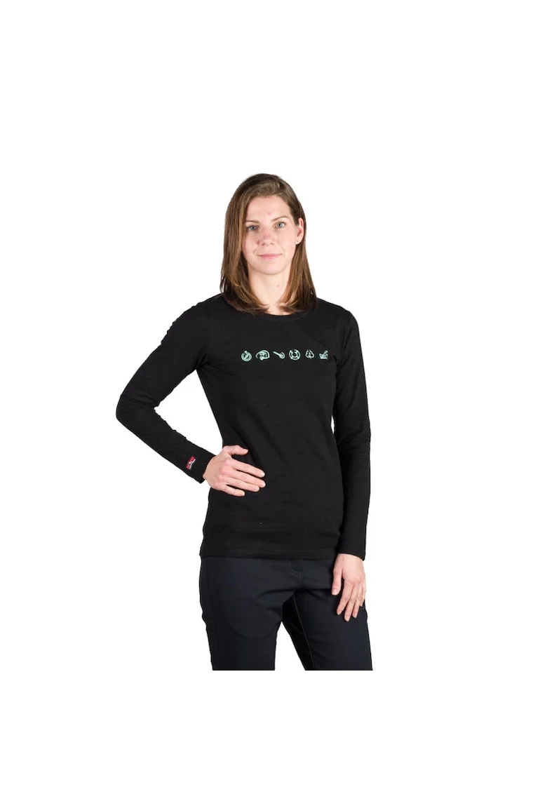 Tricou bumbac dama Elianna, Negru