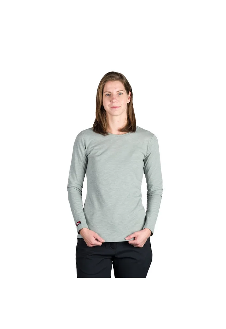 Tricou bumbac dama Carleigh, Verde deschis