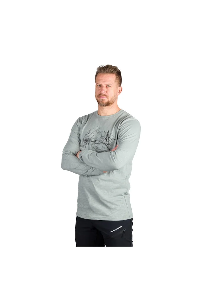 Tricou bumbac organic barbati Ember, Verde deschis