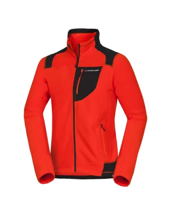 Bluza din fleece NorthPolar pentru barbati Bendik, Rosu aprins