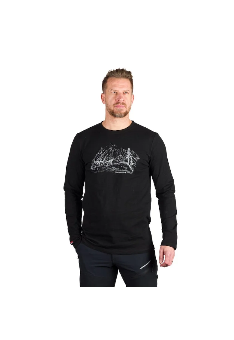 Tricou bumbac organic barbati Ember, Negru