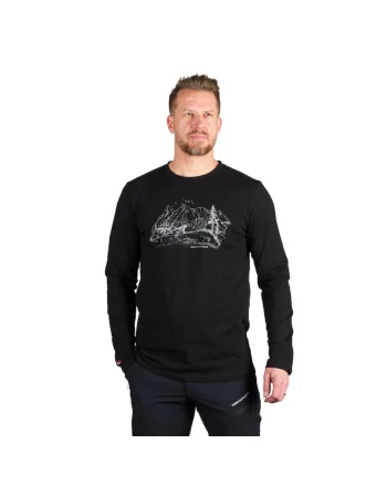 Tricou bumbac organic barbati Ember, Negru