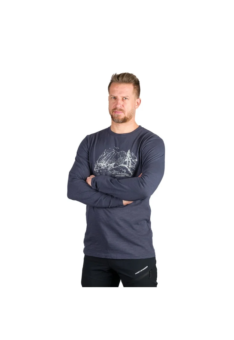 Tricou bumbac organic barbati Ember, Blue nights