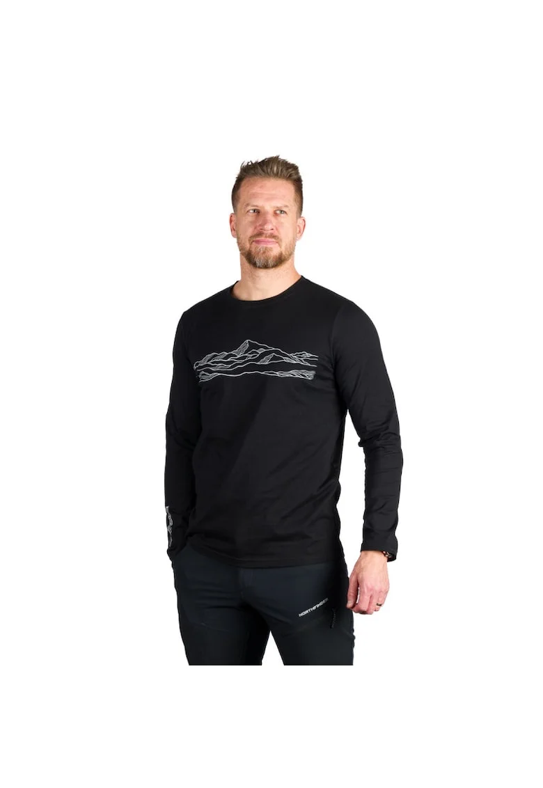 Tricou bumbac organic barbati Bodi, Negru
