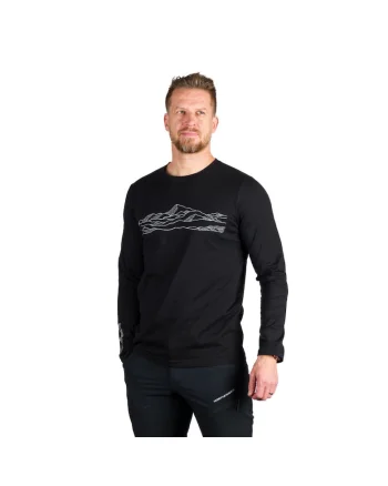 Tricou bumbac organic barbati Bodi, Negru