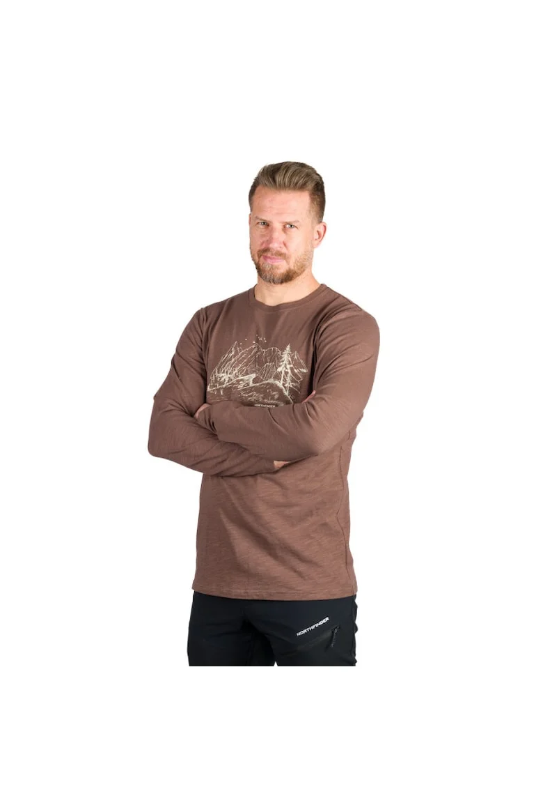Tricou bumbac organic barbati Ember, Maro