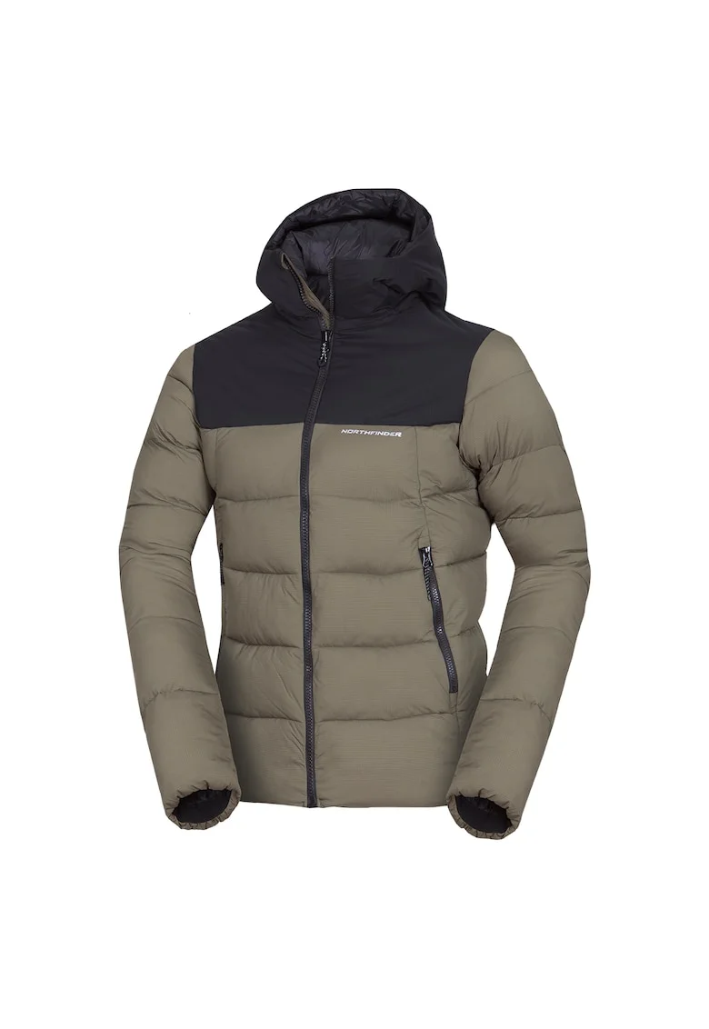 Jacheta outdoor 2L barbati Bronsilaw, Negru/Verde inchis