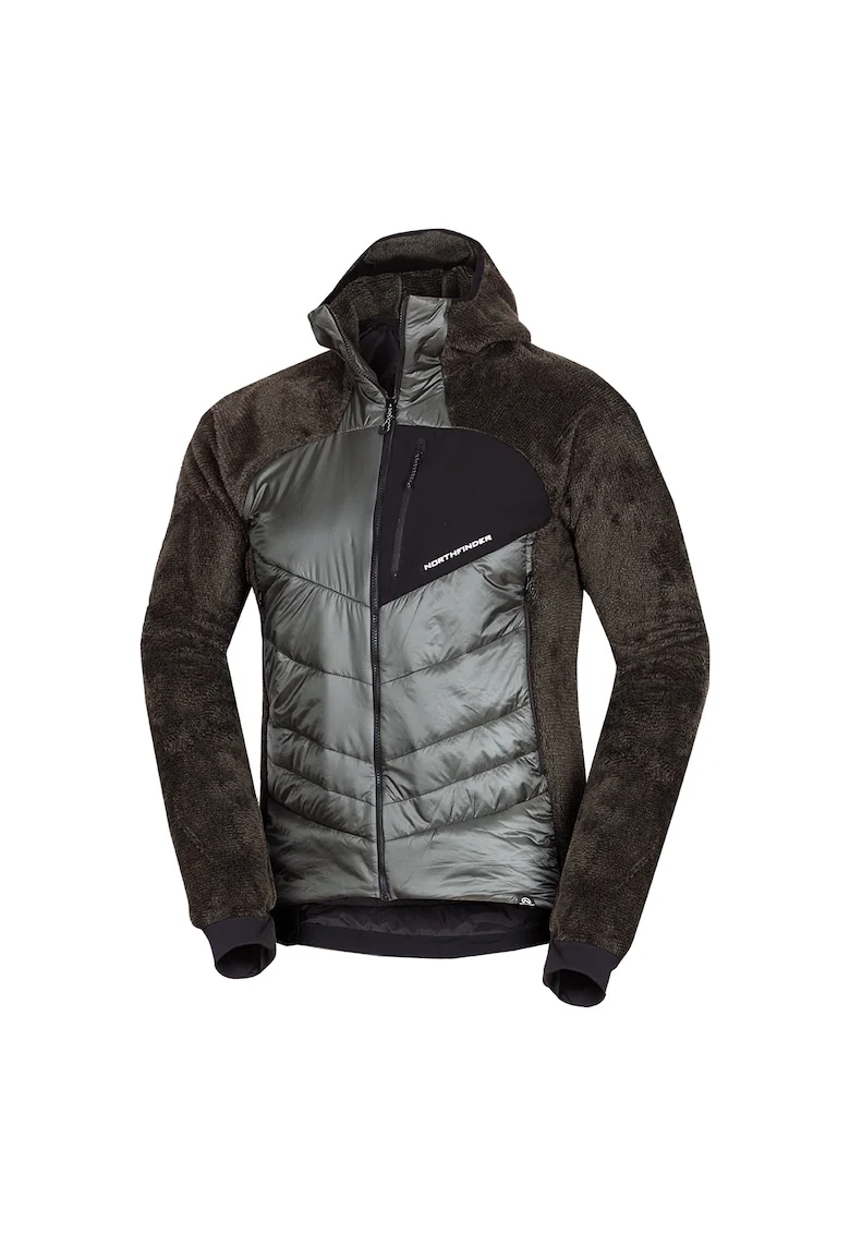 Jacheta hibrida outdoor barbati Emeryth, Negru/Verde inchis