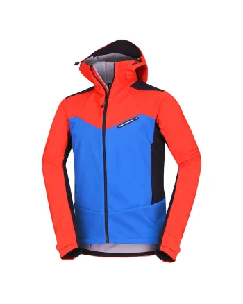 Jacheta softshell gluga barbati Aurelian, Portocaliu/Albastru