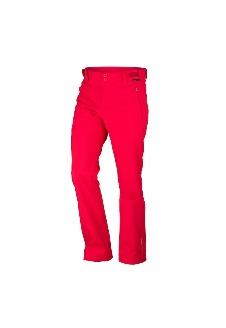 Pantaloni de drumetie din softshell 5K/5K pentru barbati Geron, Rosu inchis