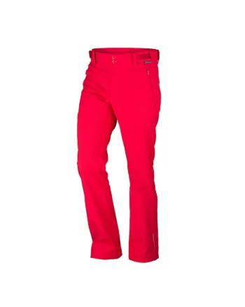 Pantaloni de drumetie din softshell 5K/5K pentru barbati Geron, Rosu inchis