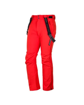 Pantaloni schi softshell 3L 10K/5K barbati Bence, Rosu