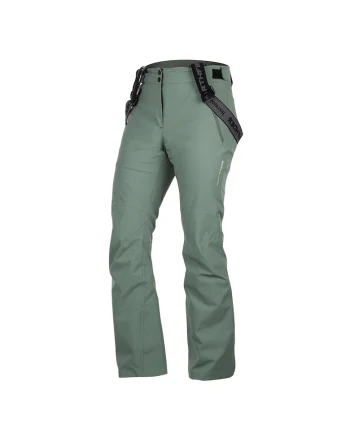 Pantaloni schi 2L 5K/5K dama Sofia, verde gri
