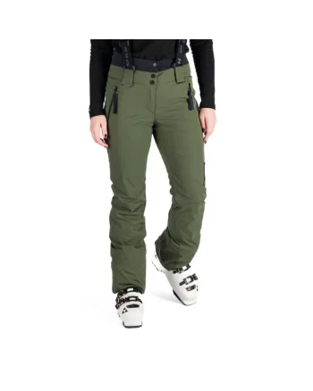 Pantaloni schi 2L 10K/10K dama Mylee, Verde inchis
