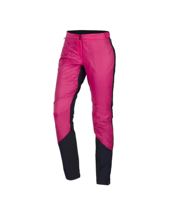 Pantaloni schi tura femei Polartec®Alpha cu fermoar 10K/10K Veterne, Rosu