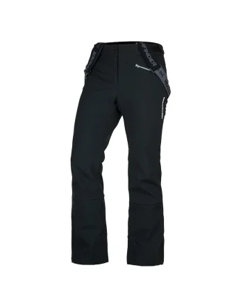Pantaloni de schi softshell 5K/5K femei Pollux, Negru