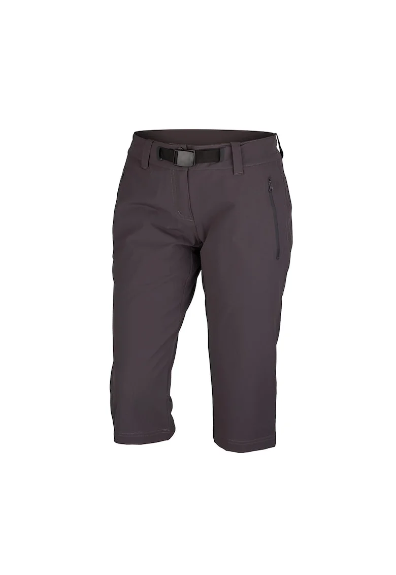 Pantaloni elastici 3/4 regular fit pentru femei Wendy, Argintiu inchis
