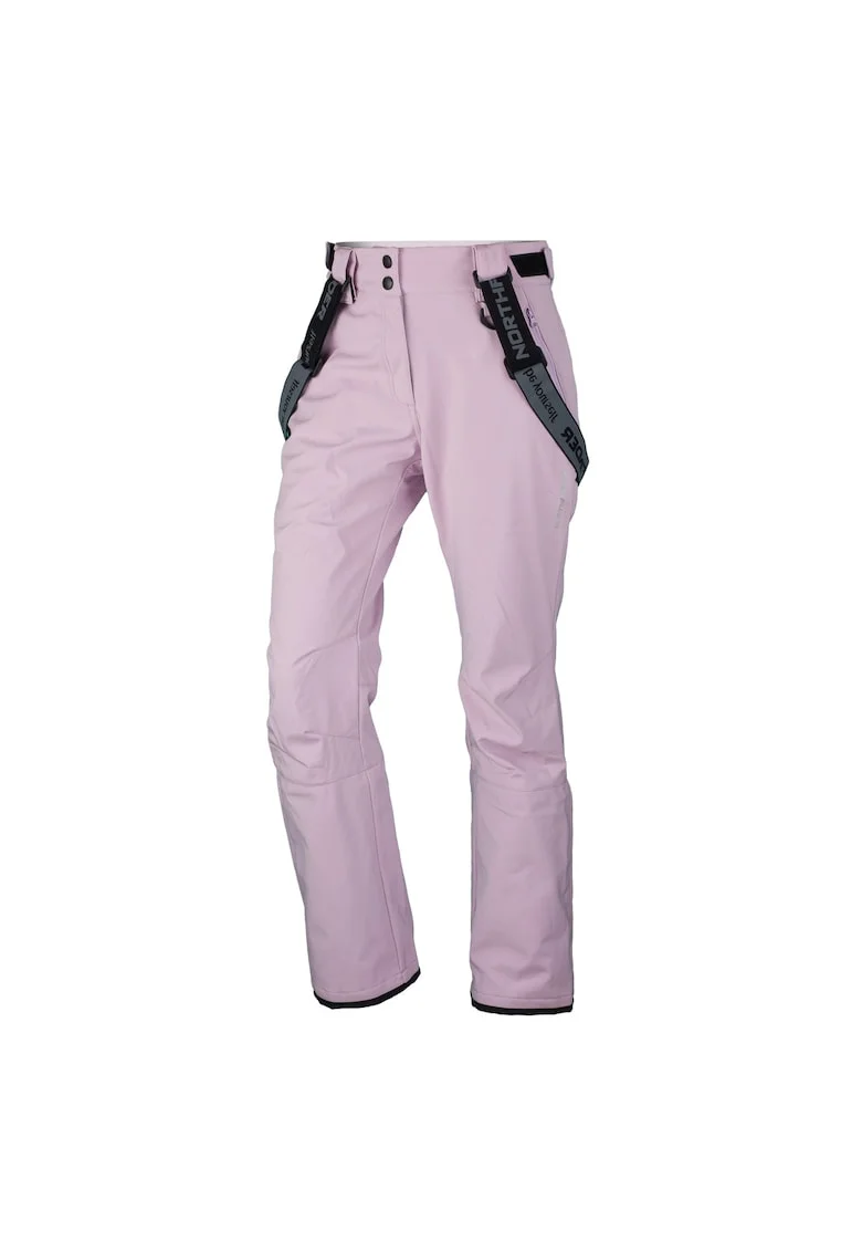 Pantaloni schi impermeabili softshell elastic 3L 5K/5K femei Isabela, Mov