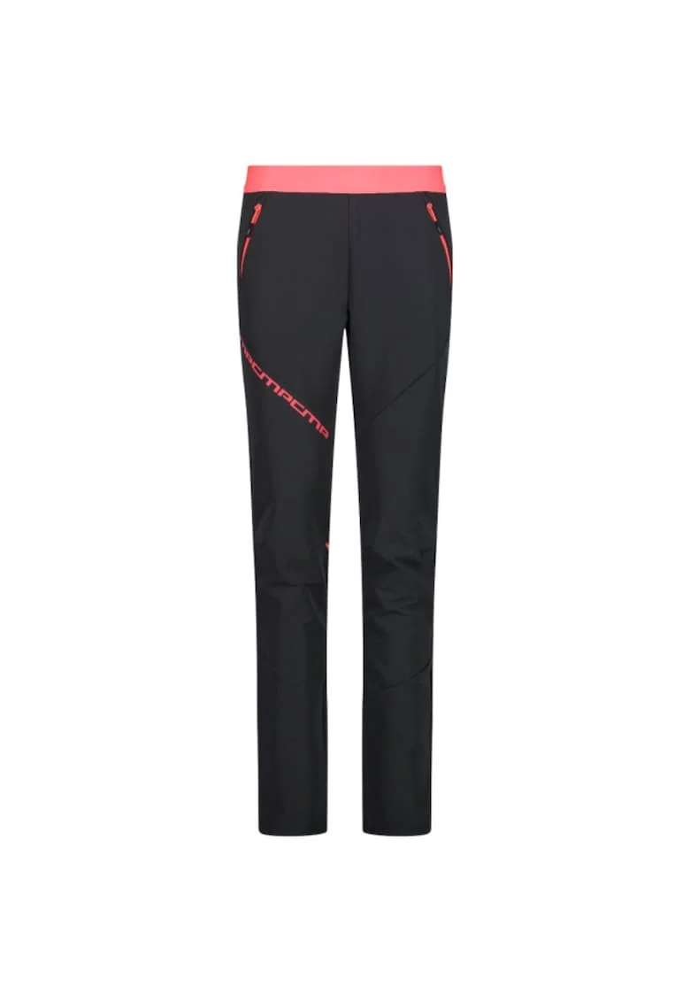 Pantaloni trekking dama  33T2726 FW 2024, Negru/Coral