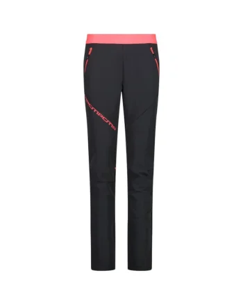 Pantaloni trekking dama  33T2726 FW 2024, Negru/Coral