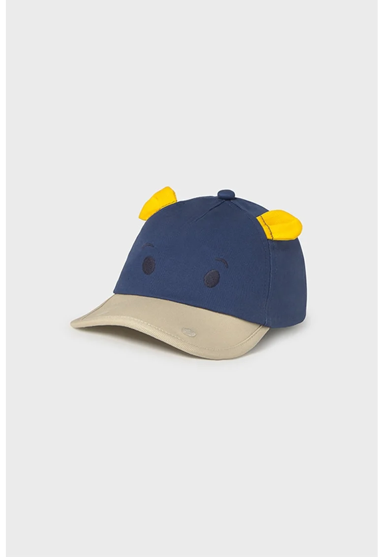 Sapca baseball de bumbac cu imprimeu, Galben/Grej/Bleumarin