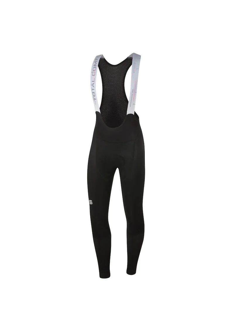 Pantaloni ciclism cu bretele dama  Total Comfort, Negru